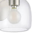 Vanity Light Thesis 207001A Valentina 5 inch 1 light Brushed Nickel Vanity Light with Clear Glass Shade THESIS