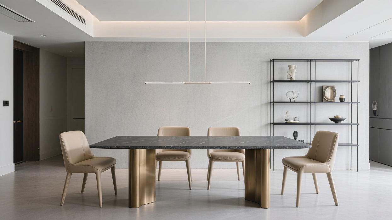 Chandelier Thesis 207287A Overture 48 inch 2 light Polished Nickel 5CCT LED Linear Chandelier THESIS