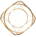 Eurofase 37104-023 Glenview 34" Brushed Gold LED Chandelier