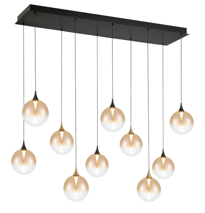 Eurofase 48934-039 Iissa 47" Gold-Black Mix LED Chandelier