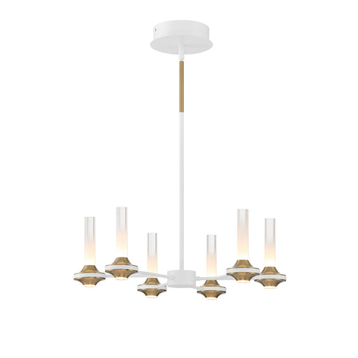 Eurofase 45712-029 Torcia 24" Matte White LED Chandelier