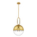Eurofase 37349-011 Prospect 12" Gold Pendant Light