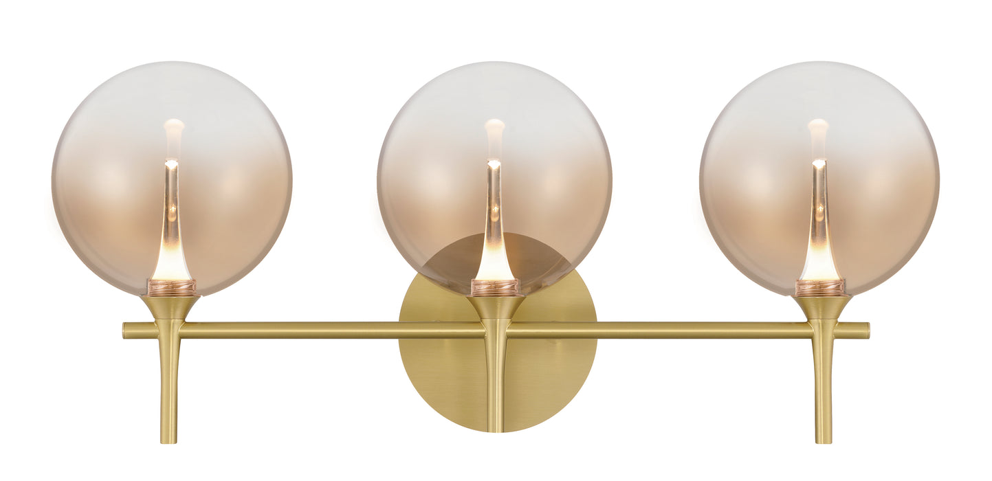 Eurofase 48913-034 Iissa 3-Light Gold LED Vanity Light