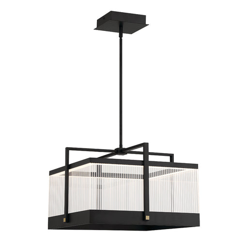 Eurofase 44256-012 Tye 20" Matte Black LED Chandelier
