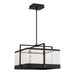 Eurofase 44256-012 Tye 20" Matte Black LED Chandelier