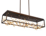 Eurofase 35642-015 Aerie 42" Gold-Black Mix LED Chandelier