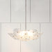 Chandelier Thesis 207308A Avril 29 inch 6 light Forged Bronze Chandelier with Clear Starburst Glass Shade THESIS