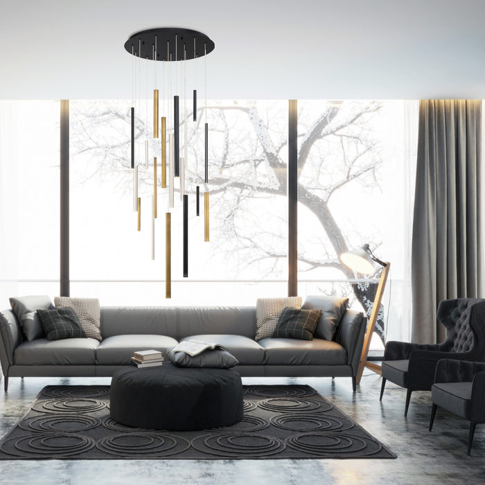 Eurofase 31445-045 Santana 24" Mix LED Chandelier