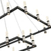 Eurofase 37049-010 Altamont 52" Satin Nickel-Black Mix LED Chandelier