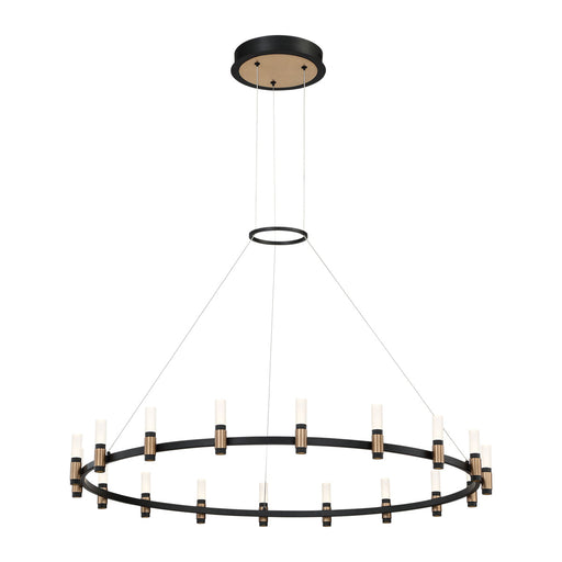 Eurofase 37044-015 Albany 45" Brass-Black Mix LED Chandelier