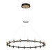 Eurofase 37044-015 Albany 45" Brass-Black Mix LED Chandelier