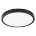 Flush Mount Thesis 207613A Argyle 16 inch Textured Black and Natural Alabaster 5CCT LED Flush Mount THESIS