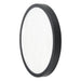 Flush Mount Thesis 207613A Argyle 16 inch Textured Black and Natural Alabaster 5CCT LED Flush Mount THESIS