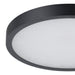 Flush Mount Thesis 207613A Argyle 16 inch Textured Black and Natural Alabaster 5CCT LED Flush Mount THESIS