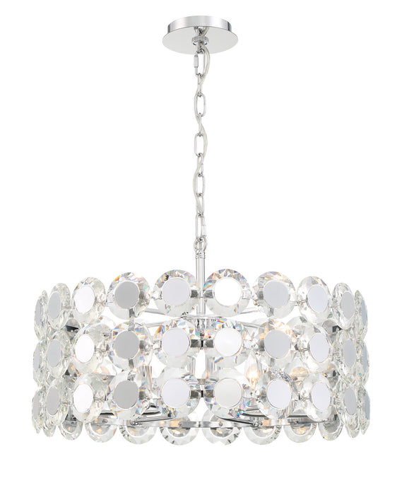 Eurofase 44285-012 Perrene 23" Chrome Chandelier
