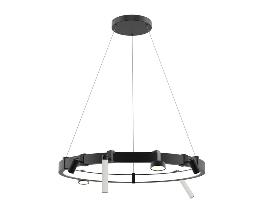 Eurofase 38134-012 Mucci 32" Matte Black LED Chandelier