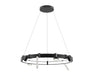 Eurofase 38134-012 Mucci 32" Matte Black LED Chandelier
