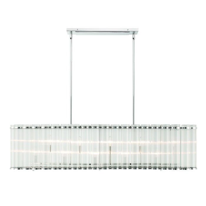 Eurofase 47240-025 Glasbury 52" Polished Nickel Chandelier