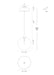 Eurofase 50251-032 Iissa 6" Gold LED Pendant Light
