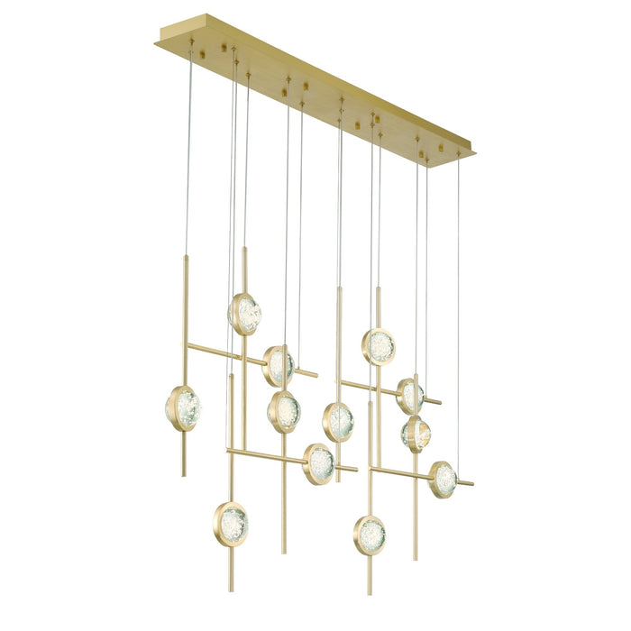 Eurofase 47256-019 Barletta 53" Anodized Gold LED Chandelier