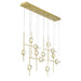 Eurofase 47256-019 Barletta 53" Anodized Gold LED Chandelier