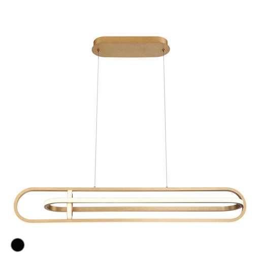 Eurofase 37039-028 Demark 42" Matte Gold LED Chandelier