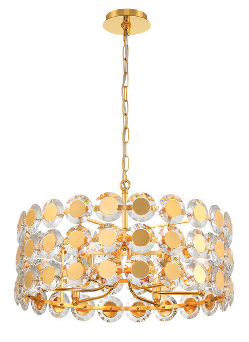 Eurofase 44285-026 Perrene 23" Gold Chandelier