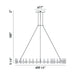 Eurofase 37045-012 Albany 60" Brass-Black Mix LED Chandelier