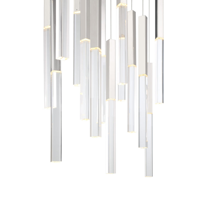 Eurofase 46771-032 Benicio 42" Polished Nickel LED Chandelier