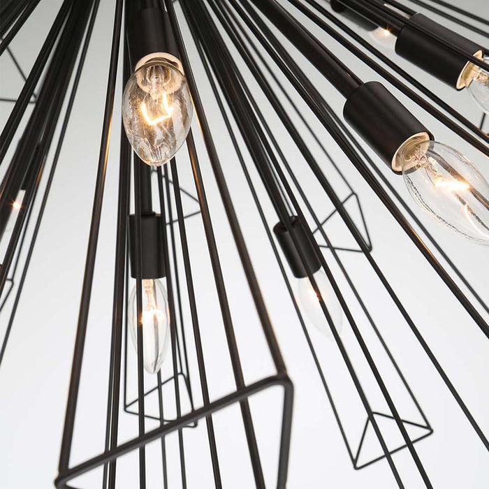 Eurofase 43864-010 Dendelio 40" Matte Black Chandelier