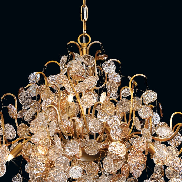 Eurofase 29060-016 Campobasso 33" Gold Chandelier
