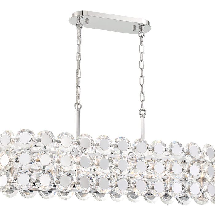 Eurofase 44287-016 Perrene 40" Chrome Chandelier