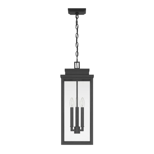 Exterior Pendant Light Thesis 207747A Hillside 9 inch 3 light Textured Black Exterior Pendant Light with Clear Glass THESIS