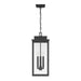 Exterior Pendant Light Thesis 207747A Hillside 9 inch 3 light Textured Black Exterior Pendant Light with Clear Glass THESIS