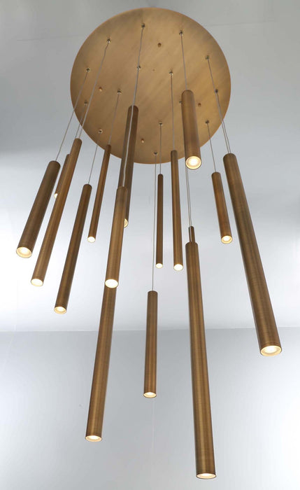 Eurofase 31445-038 Santana 24" Brushed Brass LED Chandelier
