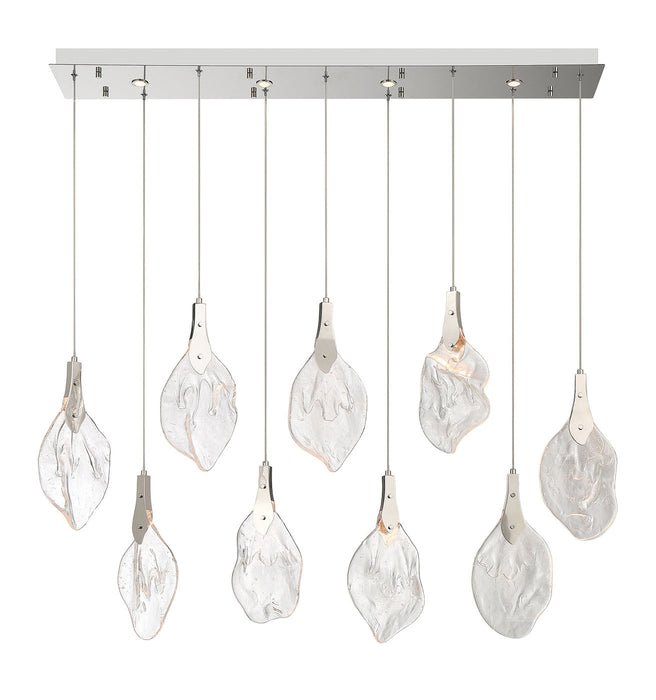 Eurofase 50103-010 Jateo 51" Polished Nickel LED Chandelier