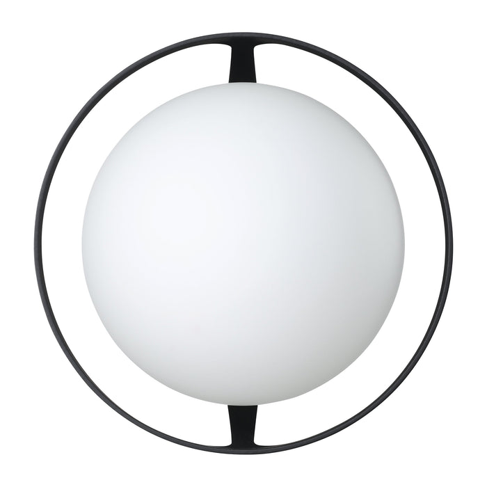 Vanity Light Thesis 206966A Parker 6 inch 1 light Matte Black Vanity Light with Etched Opal Glass Shade THESIS