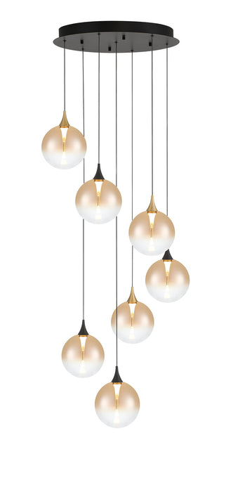 Eurofase 48930-031 Iissa 21" Gold-Black Mix LED Chandelier