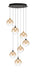Eurofase 48930-031 Iissa 21" Gold-Black Mix LED Chandelier