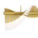 Eurofase 47125-018 Voltik 40" Matte Gold LED Chandelier