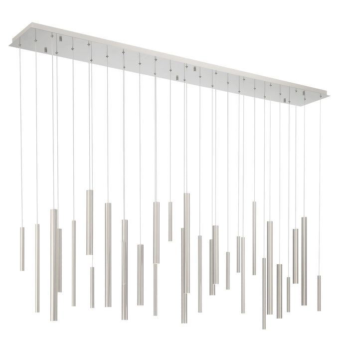 Eurofase 46814-036 Santana 72" Satin Nickel LED Chandelier