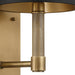Wall Sconce Thesis 207334A Mcgill 13 inch 1 light Natural Brass Wall Sconce with Matte Black and Gold Metal Shade THESIS