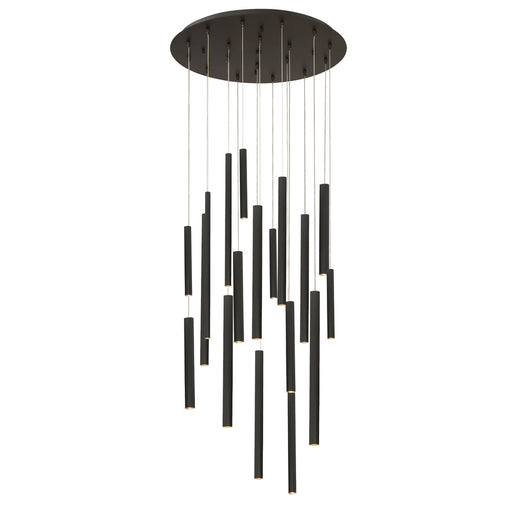Eurofase 31445-016 Santana 24" Matte Black LED Chandelier