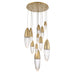 Eurofase 43859-038 Ecrou 30" Satin Gold Paint LED Chandelier