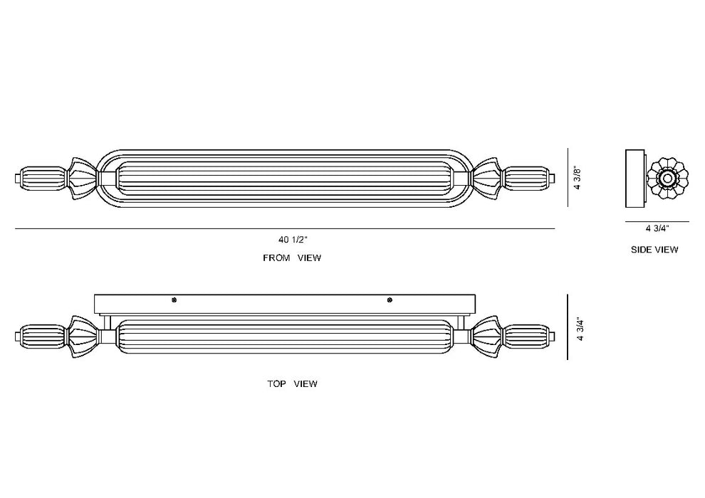 Eurofase 49019-018 Lansdowne 39" Gold LED Vanity Light