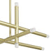 Chandelier Thesis 207299A Manhattan 48 inch 12 light Brushed Gold LED Linear Chandelier THESIS