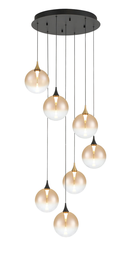 Eurofase 48930-031 Iissa 21" Gold-Black Mix LED Chandelier
