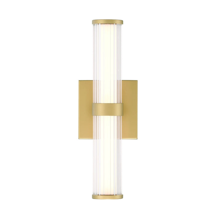 Eurofase 47123-014 Fayton 14" Matte Gold LED Outdoor Wall Light