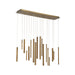 Eurofase 31446-035 Santana 42" Brushed Brass LED Chandelier