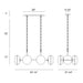 Eurofase 38130-022 Nottingham 44" Polished Nickel Chandelier